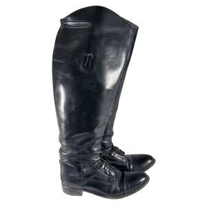 BOND BOOT CO.! THE EFFINGHAM BLACK GENUINE LEATHER AUTHENTIC RIDING BOOTS! SZ 9M